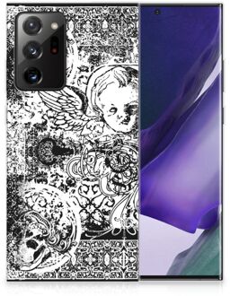 B2Ctelecom Telefoon Hoesje Samsung Galaxy Note20 Ultra Silicone Back Case Skulls Angel