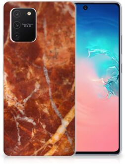 B2Ctelecom Telefoon Hoesje Samsung Galaxy S10 Lite Hoesje Bumper Marmer Bruin