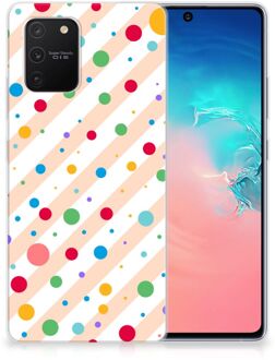 B2Ctelecom Telefoon Hoesje Samsung Galaxy S10 Lite Leuk TPU Back Cover Dots