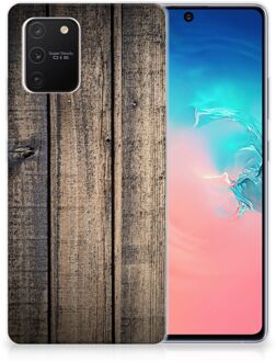 B2Ctelecom Telefoon Hoesje Samsung Galaxy S10 Lite Leuk TPU Back Cover Steigerhout