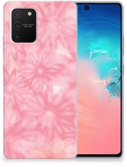 B2Ctelecom Telefoon Hoesje Samsung Galaxy S10 Lite Silicone Back Case Lente Bloemen