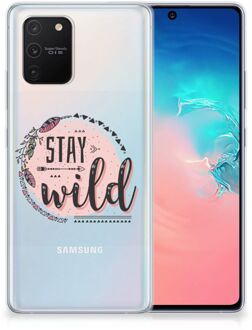 B2Ctelecom Telefoon Hoesje Samsung Galaxy S10 Lite Siliconen Back Cover Transparant Boho Stay Wild