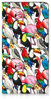 B2Ctelecom Telefoon Hoesje Samsung Galaxy S20 FE Bookcover Case Birds