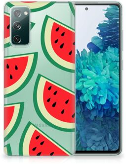 B2Ctelecom Telefoon Hoesje Samsung Galaxy S20 FE Hoesje Bumper Doorzichtig Watermelons