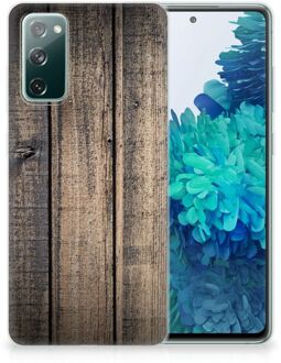 B2Ctelecom Telefoon Hoesje Samsung Galaxy S20 FE Leuk TPU Back Cover Steigerhout