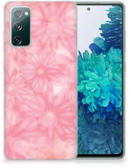 B2Ctelecom Telefoon Hoesje Samsung Galaxy S20 FE Silicone Back Case Lente Bloemen