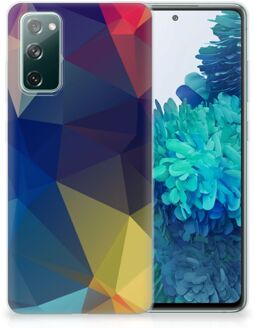 B2Ctelecom Telefoon Hoesje Samsung Galaxy S20 FE Siliconen Back Cover Polygon Dark