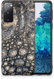 B2Ctelecom Telefoon Hoesje Samsung Galaxy S20 Hippe Hoesjes met Zwarte rand Krokodillenprint