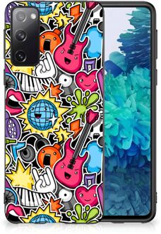 B2Ctelecom Telefoon Hoesje Samsung Galaxy S20 Hoesje met Zwarte rand Punk Rock