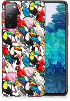 B2Ctelecom Telefoon Hoesje Samsung Galaxy S20 Leuk TPU Backcase met Zwarte rand Birds