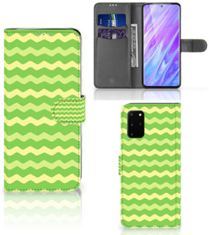 B2Ctelecom Telefoon Hoesje Samsung Galaxy S20 Plus Waves Green