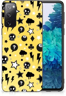 B2Ctelecom Telefoon Hoesje Samsung Galaxy S20 Silicone Back Cover met Zwarte rand Punk Yellow