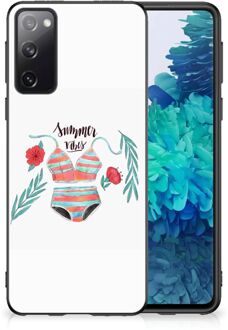 B2Ctelecom Telefoon Hoesje Samsung Galaxy S20 TPU Siliconen Hoesje met Zwarte rand Boho Summer