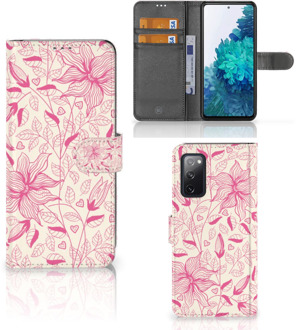 B2Ctelecom Telefoon Hoesje Samsung Galaxy S20FE Magnet Case Pink Flowers