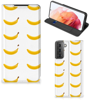 B2Ctelecom Telefoon Hoesje Samsung Galaxy S21 Flip Cover Banana