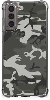 B2Ctelecom Telefoon Hoesje Samsung Galaxy S21 Smartphone hoesje met doorzichtige rand Army Light