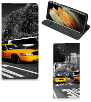 B2Ctelecom Telefoon Hoesje Samsung Galaxy S21 Ultra Beschermhoesje New York City