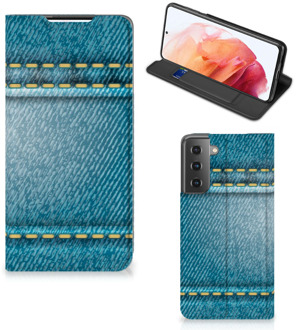 B2Ctelecom Telefoon Hoesje Samsung Galaxy S21 Wallet Case Jeans