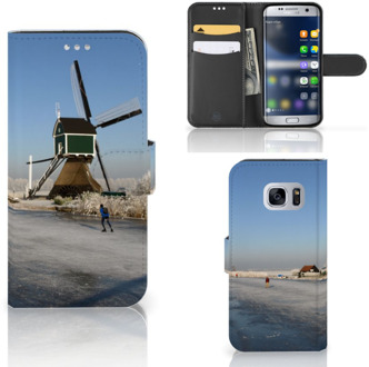 B2Ctelecom Telefoon hoesje Samsung Galaxy S7 Design Schaatsers