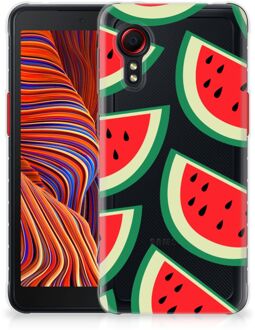 B2Ctelecom Telefoon Hoesje Samsung Galaxy Xcover 5 Hoesje Bumper Doorzichtig Watermelons