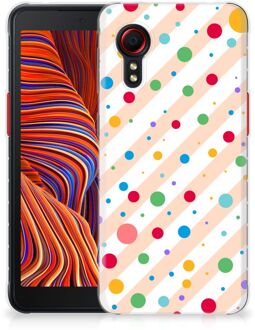 B2Ctelecom Telefoon Hoesje Samsung Galaxy Xcover 5 Leuk TPU Back Cover Dots