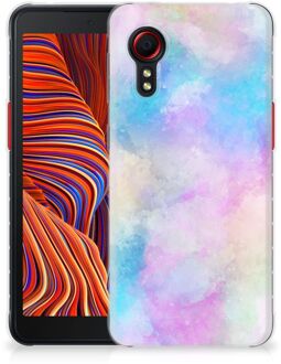 B2Ctelecom Telefoon Hoesje Samsung Galaxy Xcover 5 Silicone Back Case Watercolor Light