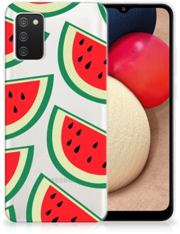 B2Ctelecom Telefoon Hoesje Samsung M02s | Samsung Galaxy A02s Hoesje Bumper Doorzichtig Watermelons