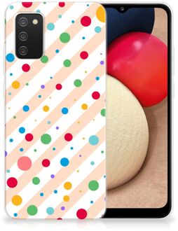 B2Ctelecom Telefoon Hoesje Samsung M02s | Samsung Galaxy A02s Leuk TPU Back Cover Dots