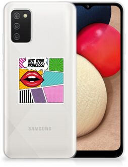 B2Ctelecom Telefoon Hoesje Samsung M02s | Samsung Galaxy A02s Silicone Back Case Popart Princess