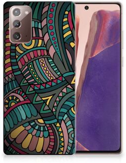 B2Ctelecom Telefoon Hoesje Samsung Note 20 Hoesje Bumper Aztec