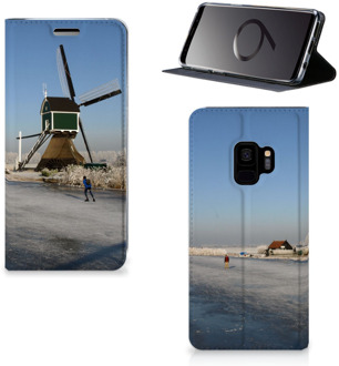 B2Ctelecom Telefoon Hoesje Samsung S9 Design Schaatsers