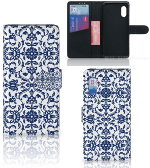 B2Ctelecom Telefoon Hoesje Samsung Xcover Pro Book Case Flower Blue