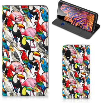 B2Ctelecom Telefoon Hoesje Samsung Xcover Pro Bookcover Case Birds