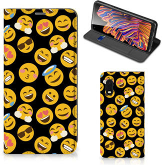 B2Ctelecom Telefoon Hoesje Samsung Xcover Pro Flip Cover Emoji