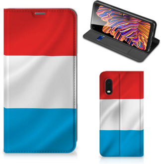 B2Ctelecom Telefoon Hoesje Samsung Xcover Pro Flip Cover Luxemburgse Vlag