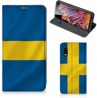 B2Ctelecom Telefoon Hoesje Samsung Xcover Pro Flipcase Zweedse Vlag