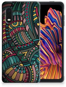 B2Ctelecom Telefoon Hoesje Samsung Xcover Pro Hoesje Bumper Aztec