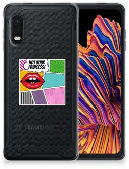 B2Ctelecom Telefoon Hoesje Samsung Xcover Pro Silicone Back Case Popart Princess