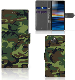 B2Ctelecom Telefoon Hoesje Sony Xperia 10 Army Dark