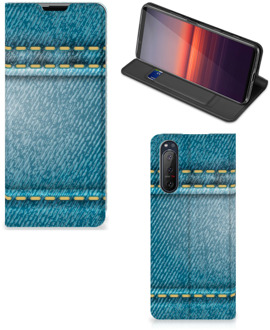 B2Ctelecom Telefoon Hoesje Sony Xperia 5 II Wallet Case Jeans