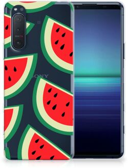 B2Ctelecom Telefoon Hoesje Sony Xperia 5II Hoesje Bumper Doorzichtig Watermelons