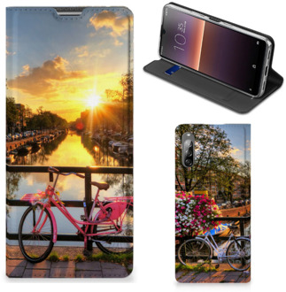 B2Ctelecom Telefoon Hoesje Sony Xperia L4 Bookcase Amsterdamse Grachten