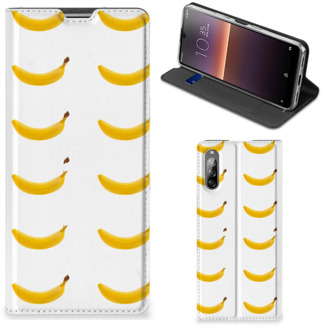 B2Ctelecom Telefoon Hoesje Sony Xperia L4 Flip Cover Banana