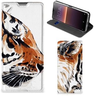 B2Ctelecom Telefoon Hoesje Sony Xperia L4 Hoesje met Tekst Tiger