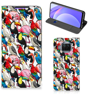 B2Ctelecom Telefoon Hoesje Xiaomi Mi 10T Lite Bookcover Case Birds