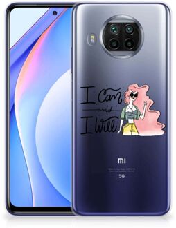 B2Ctelecom Telefoon Hoesje Xiaomi Mi 10T Lite Hoesje met Tekst i Can