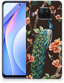 B2Ctelecom Telefoon Hoesje Xiaomi Mi 10T Lite Siliconen Back Cover Pauw met Bloemen