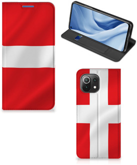 B2Ctelecom Telefoon Hoesje Xiaomi Mi 11 Lite Book Case Deense Vlag