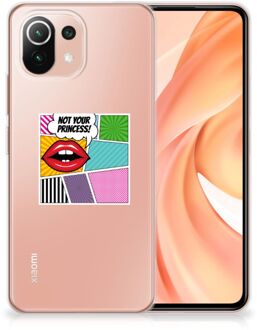 B2Ctelecom Telefoon Hoesje Xiaomi Mi 11 Lite Silicone Back Case Popart Princess