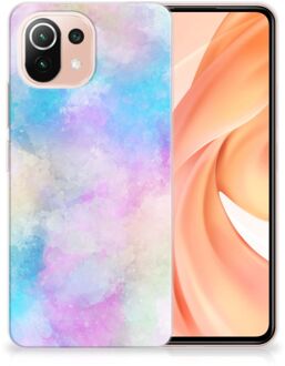 B2Ctelecom Telefoon Hoesje Xiaomi Mi 11 Lite Silicone Back Case Watercolor Light